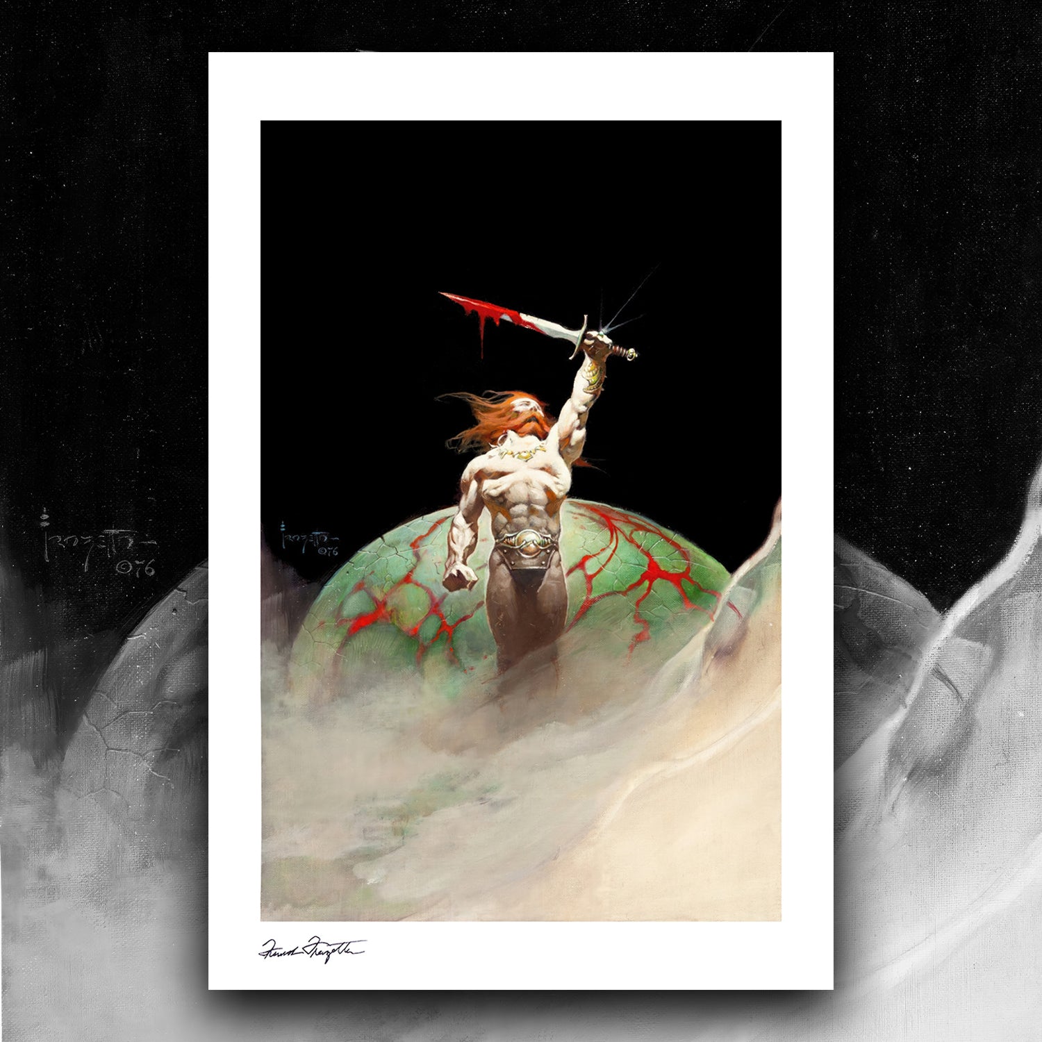 Bloodstone Giclée – Premium Museum-Quality Print Featuring Frank Frazetta’s Iconic Artwork