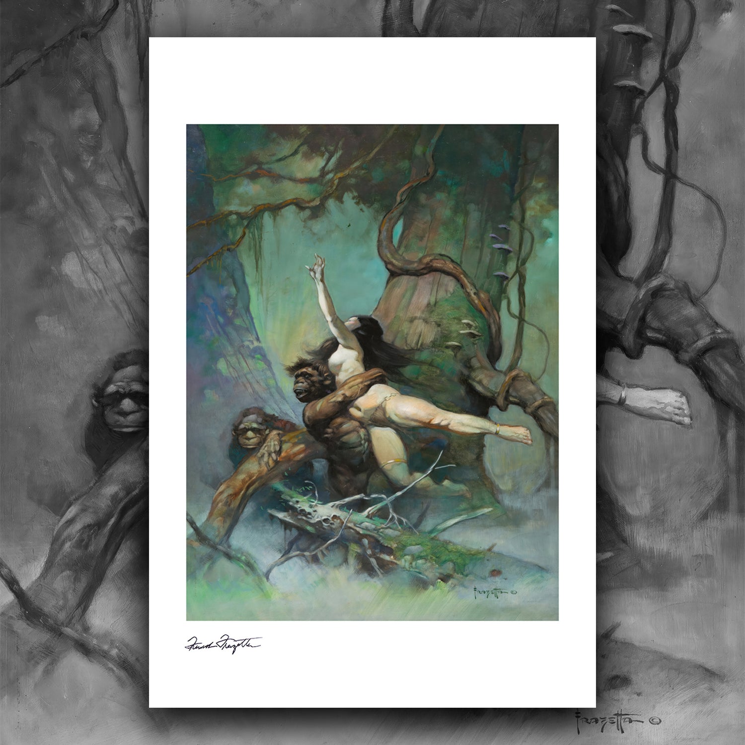 Captive Princess Giclée – Premium Museum-Quality Print Featuring Frank Frazetta’s Iconic Artwork