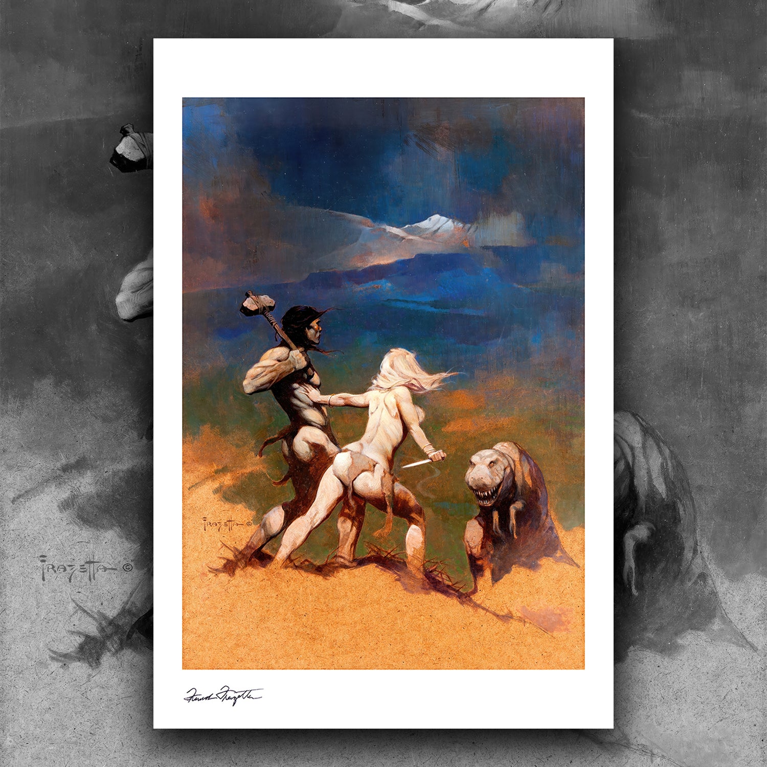 Cornered Giclée – Premium Museum-Quality Print Featuring Frank Frazetta’s Iconic Artwork