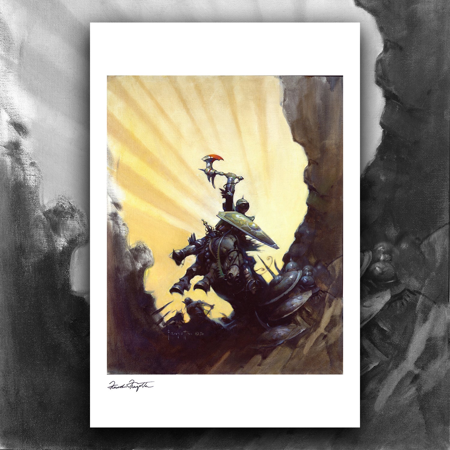 Eternal Champion Giclée – Premium Museum-Quality Print Featuring Frank Frazetta’s Iconic Artwork