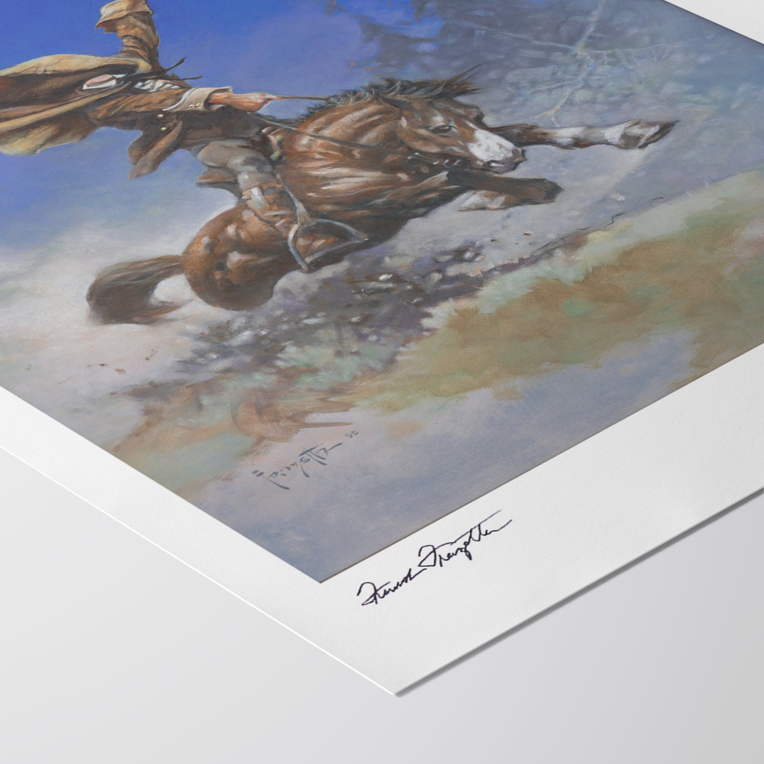 Detailed View of Headless Horseman Giclée – High-Resolution Print Capturing the Rich Colors and Textures of Frazetta’s Painting
