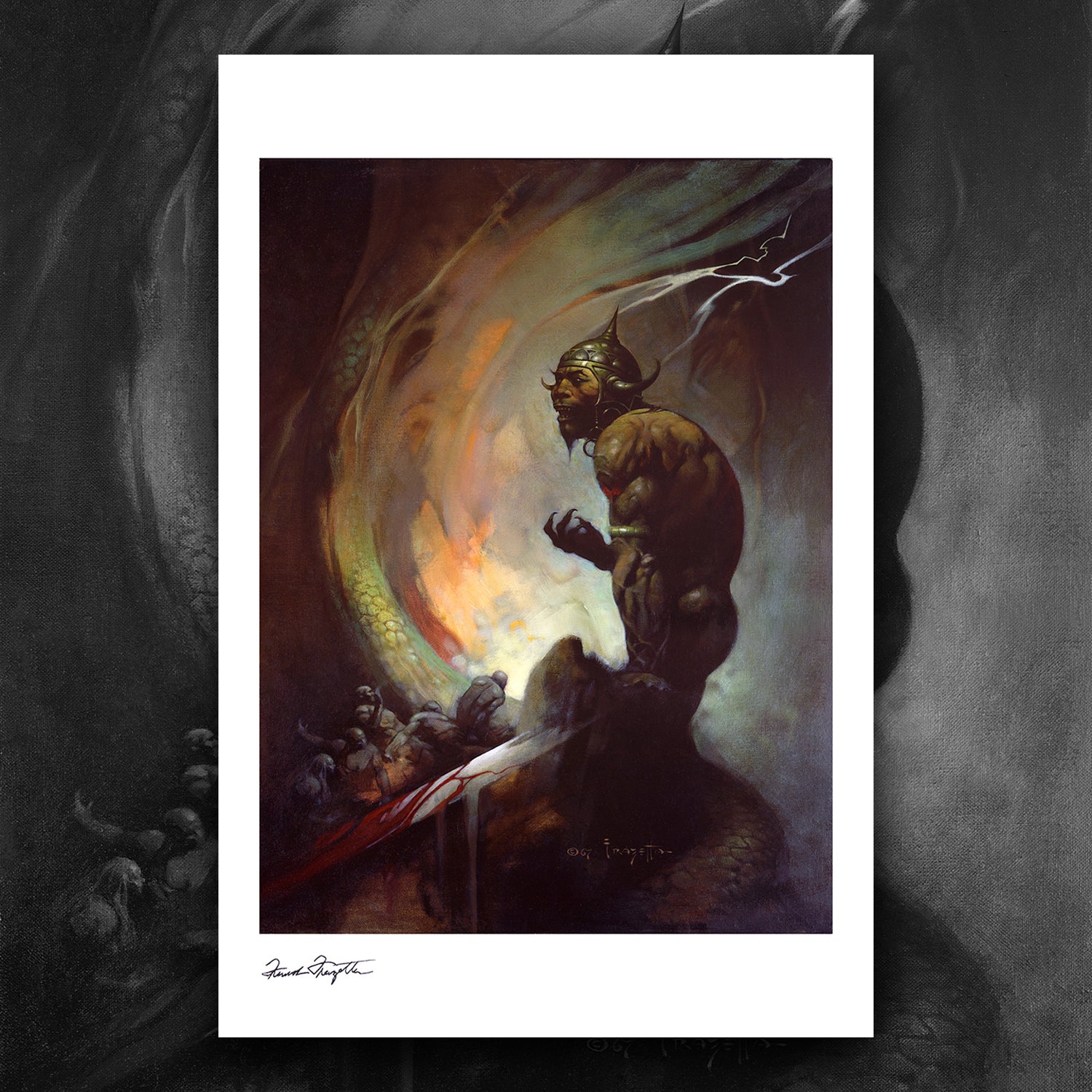 Mongol Tyrant Giclée – Premium Museum-Quality Print Featuring Frank Frazetta’s Iconic Artwork