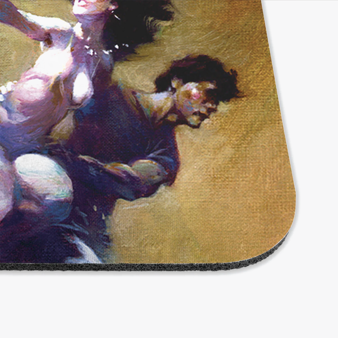 Detailed close-up of the Mothman mousepad, emphasizing its high-resolution print quality