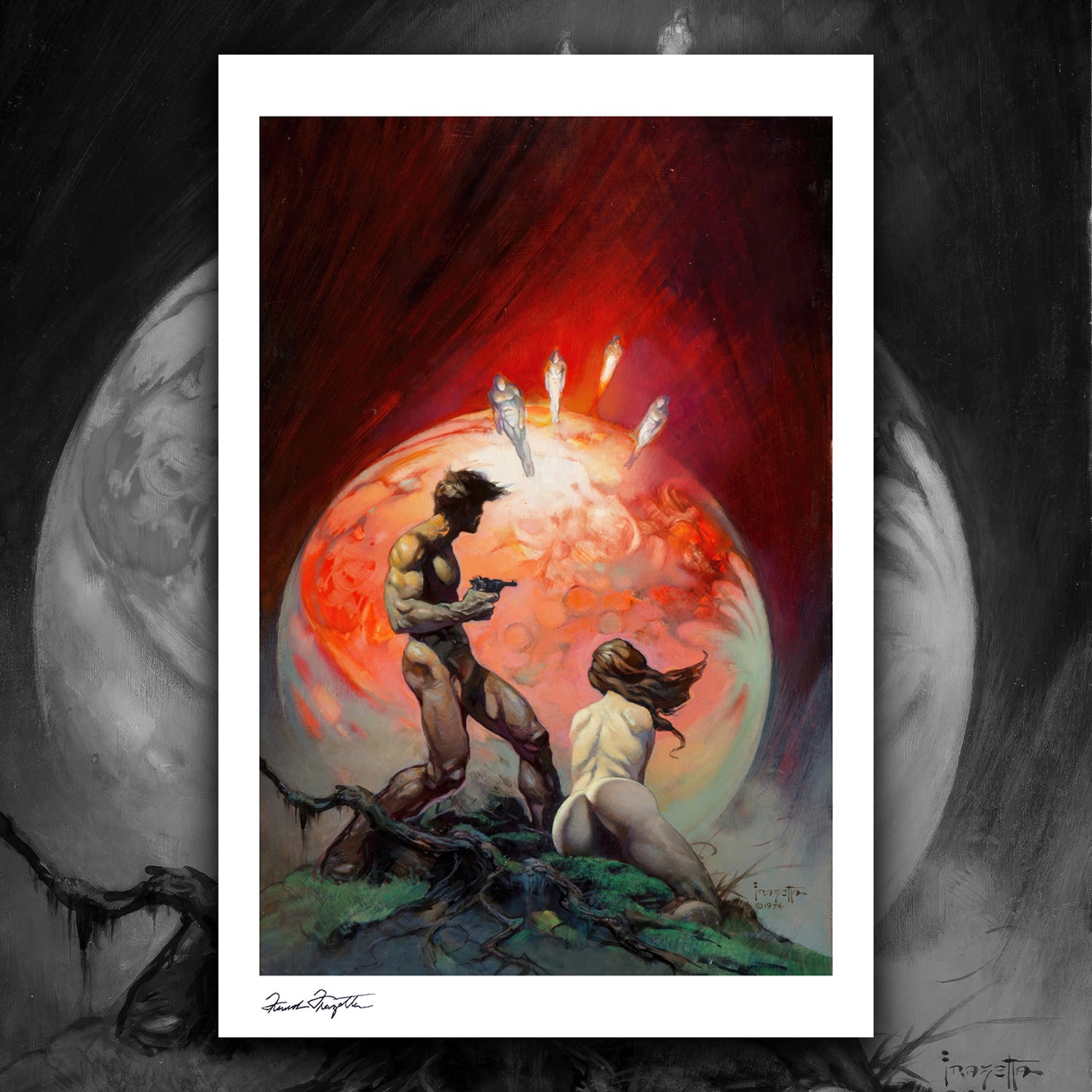 Red Planet Giclée – Premium Museum-Quality Print Featuring Frank Frazetta’s Iconic Artwork