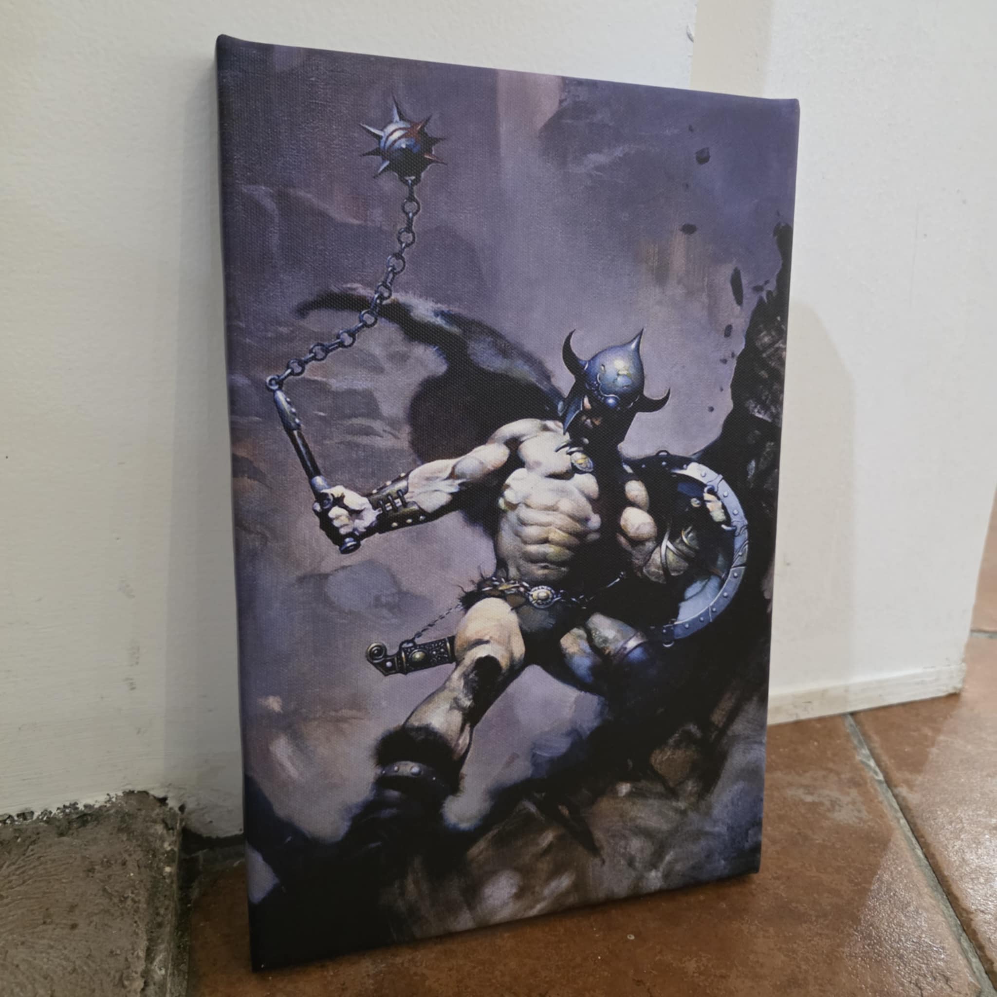 Warrior with Ball and Chain Canvas Wrap B-Stock
