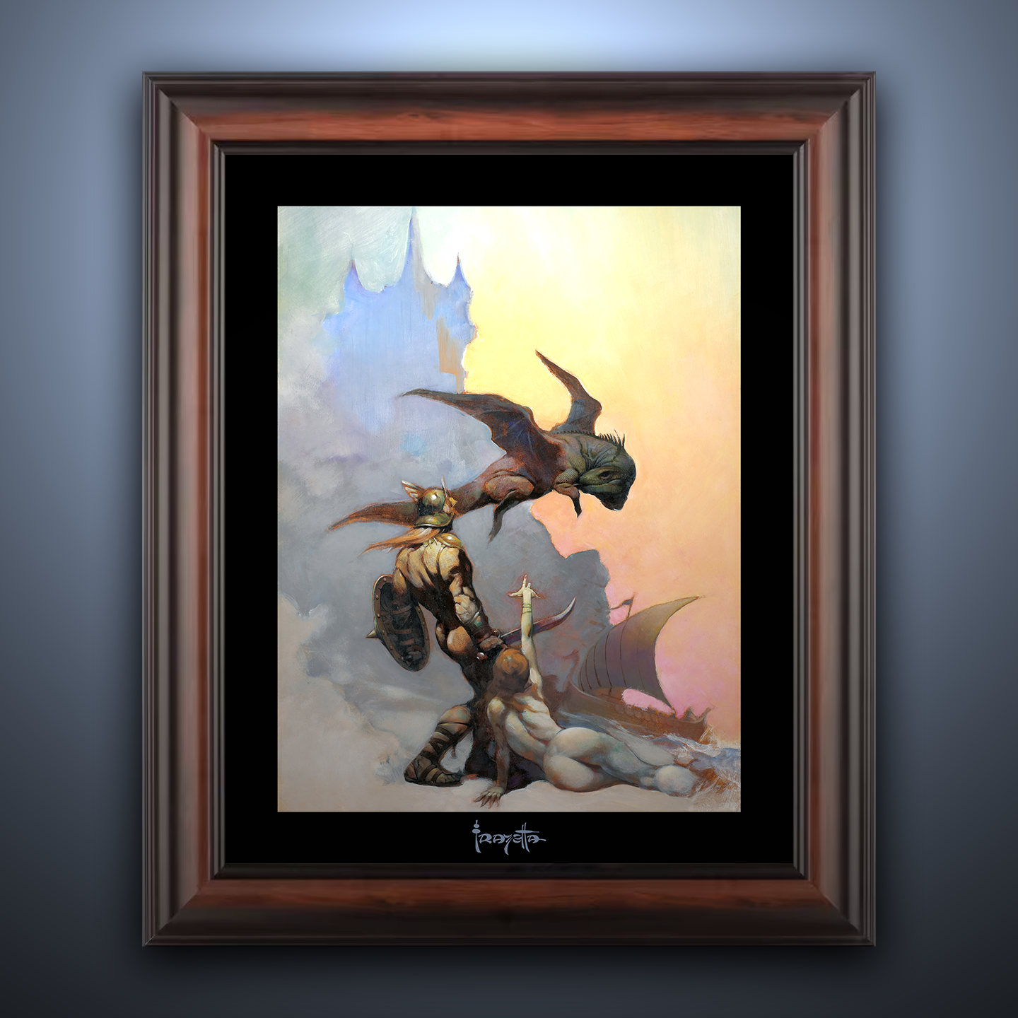 Framed Gallery Series print of "Kavin&