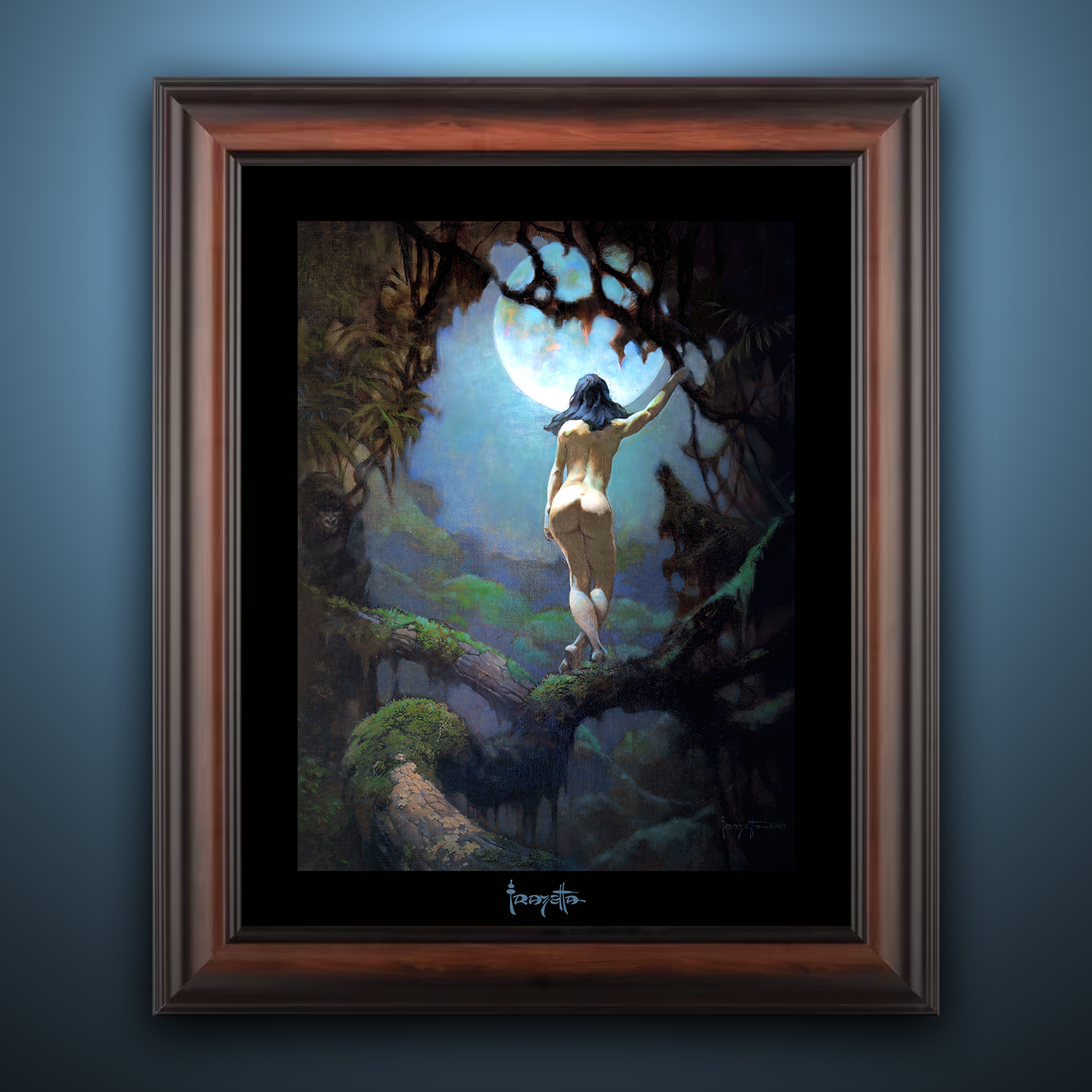 Framed Gallery Series print of "Moon&