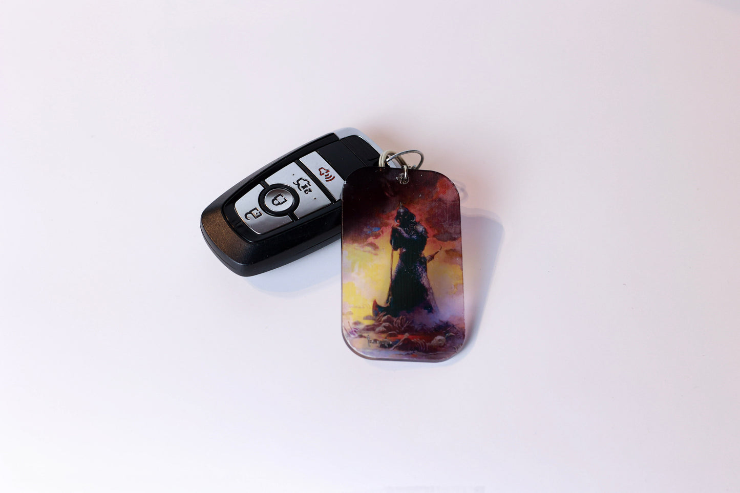 Frazetta Keychain- Clear Backing
