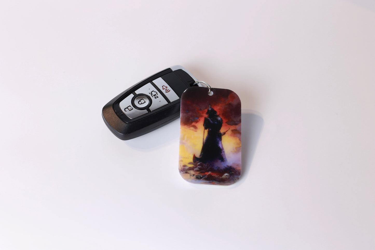 Frazetta Keychain- White Backing