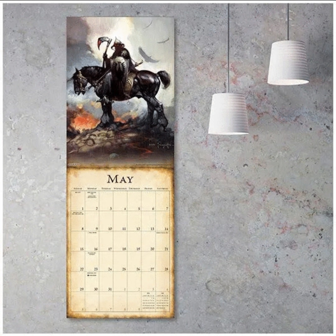 The Fantasy Art of Frazetta 2022 Wall Calendar 16 Month