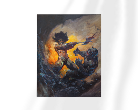 Barbarian with Axe Fine Art Print/Framed Art