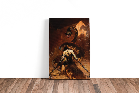 Chained Large Wrap Around Canvas