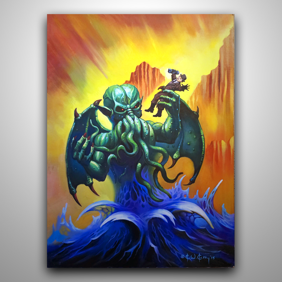 Ken Kelly Original Art: Cthulu, the Great Old One