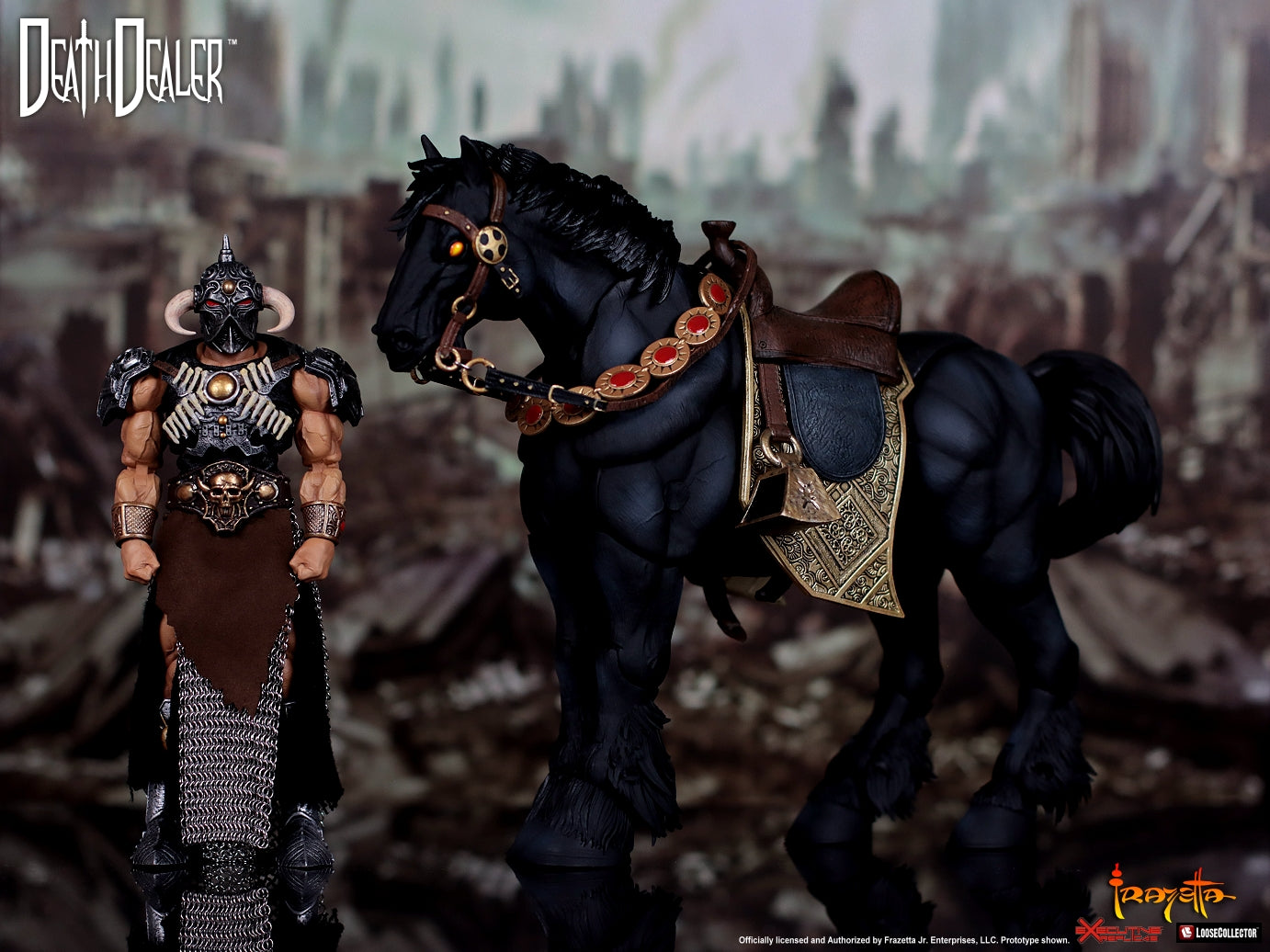 Death Dealer with Steed Action Figure – Frazetta Art Museum