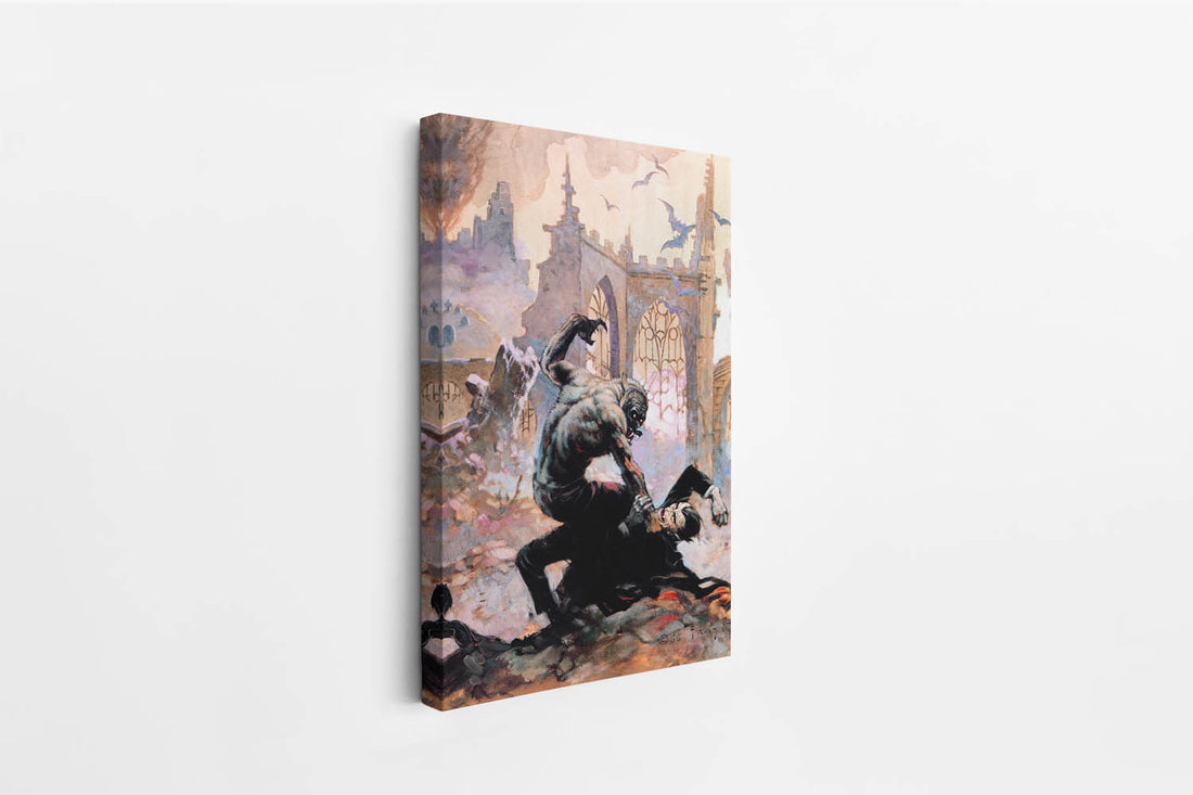 Dracula Meets the Wolfman Canvas Wrap B-Stock