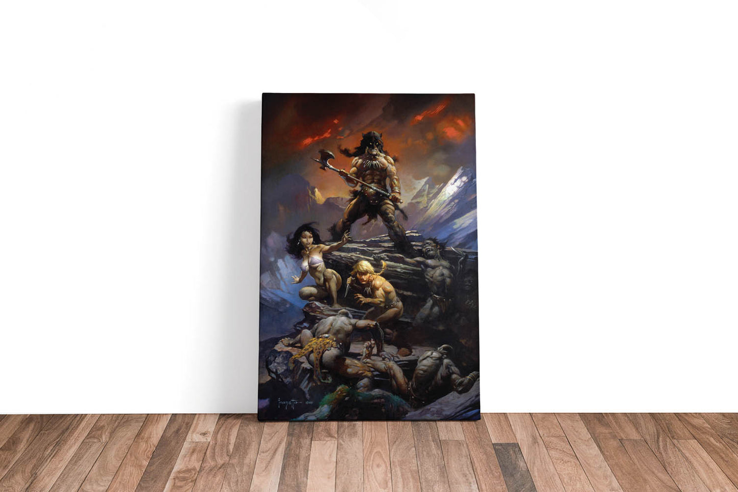 Fire and Ice Large Wrap Around Canvas