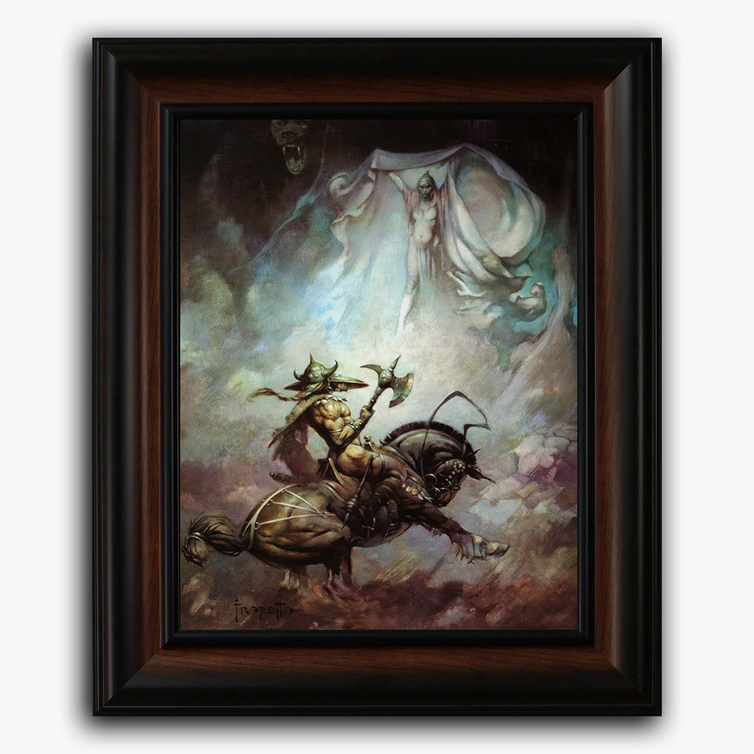 Framed fine art print of Frank Frazetta&