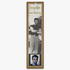 Frazetta Bookmark featuring a photo of Frank Frazetta. The bookmark features a gold border, and the old museum address.