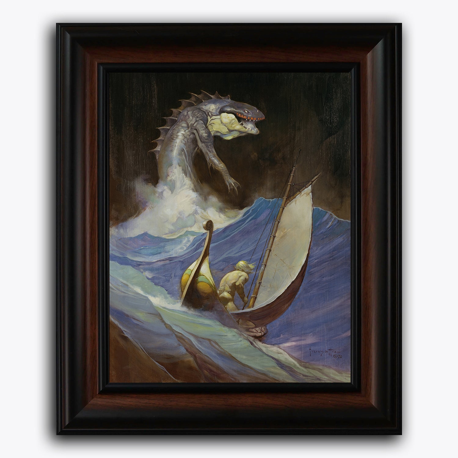 Framed fine art print of Frazetta&