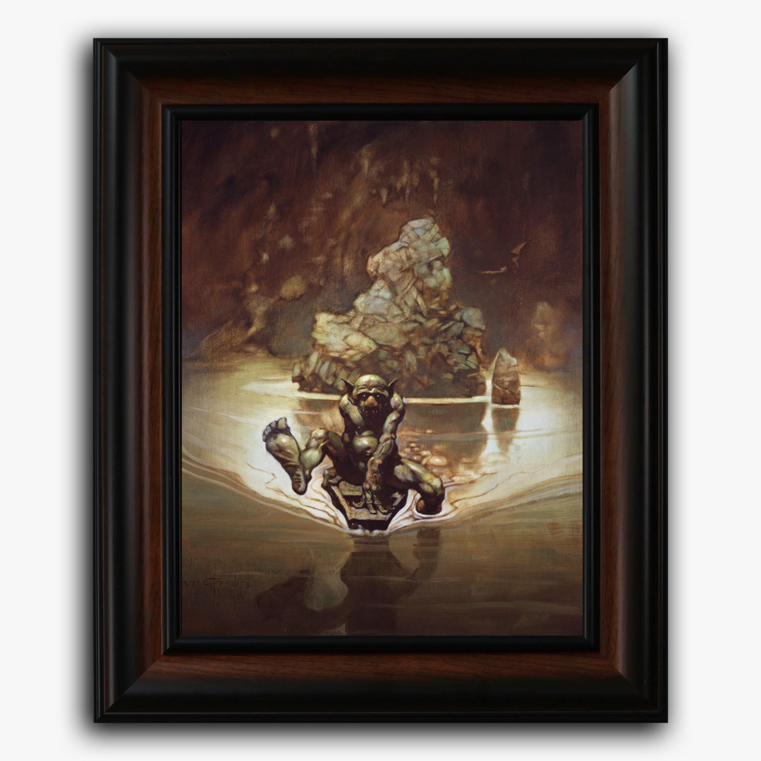 Framed fine art print of Frazetta&