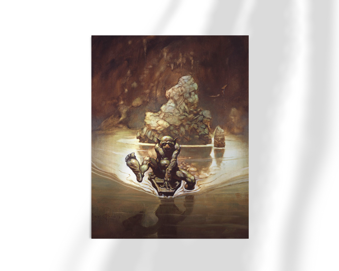 Unframed fine art print of Frazetta&