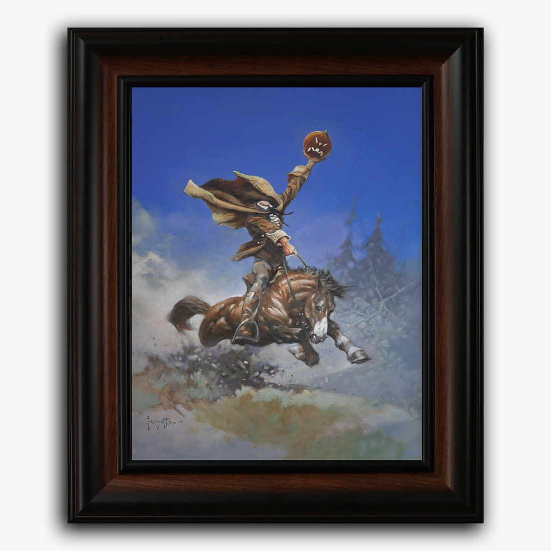 Framed fine art print of Frazetta&