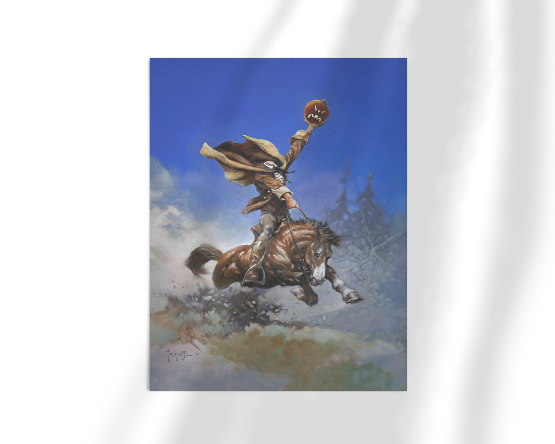 Unframed fine art print of Frazetta&