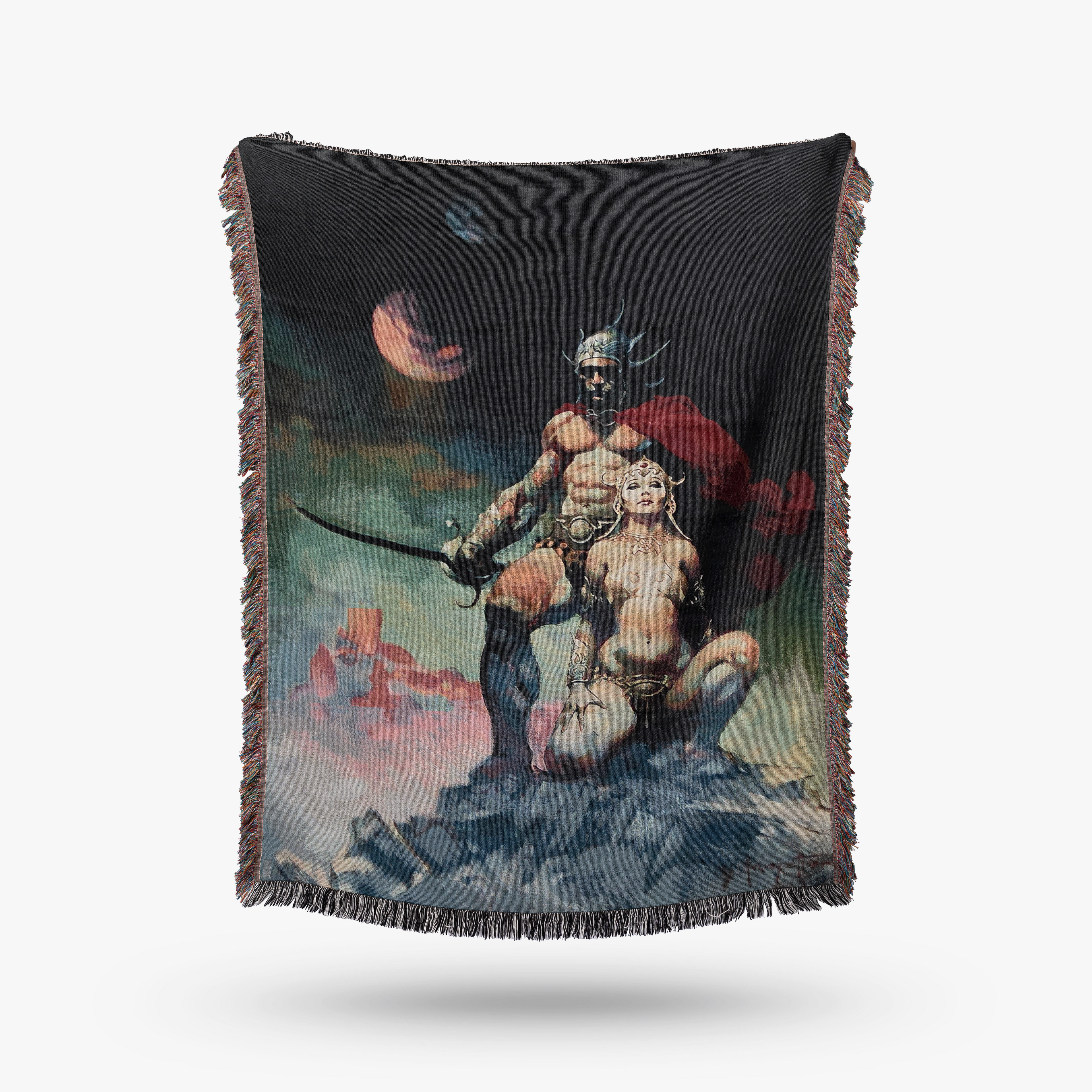 Swordsman of Mars Jacquard Woven Blanket – Frazetta Art Museum