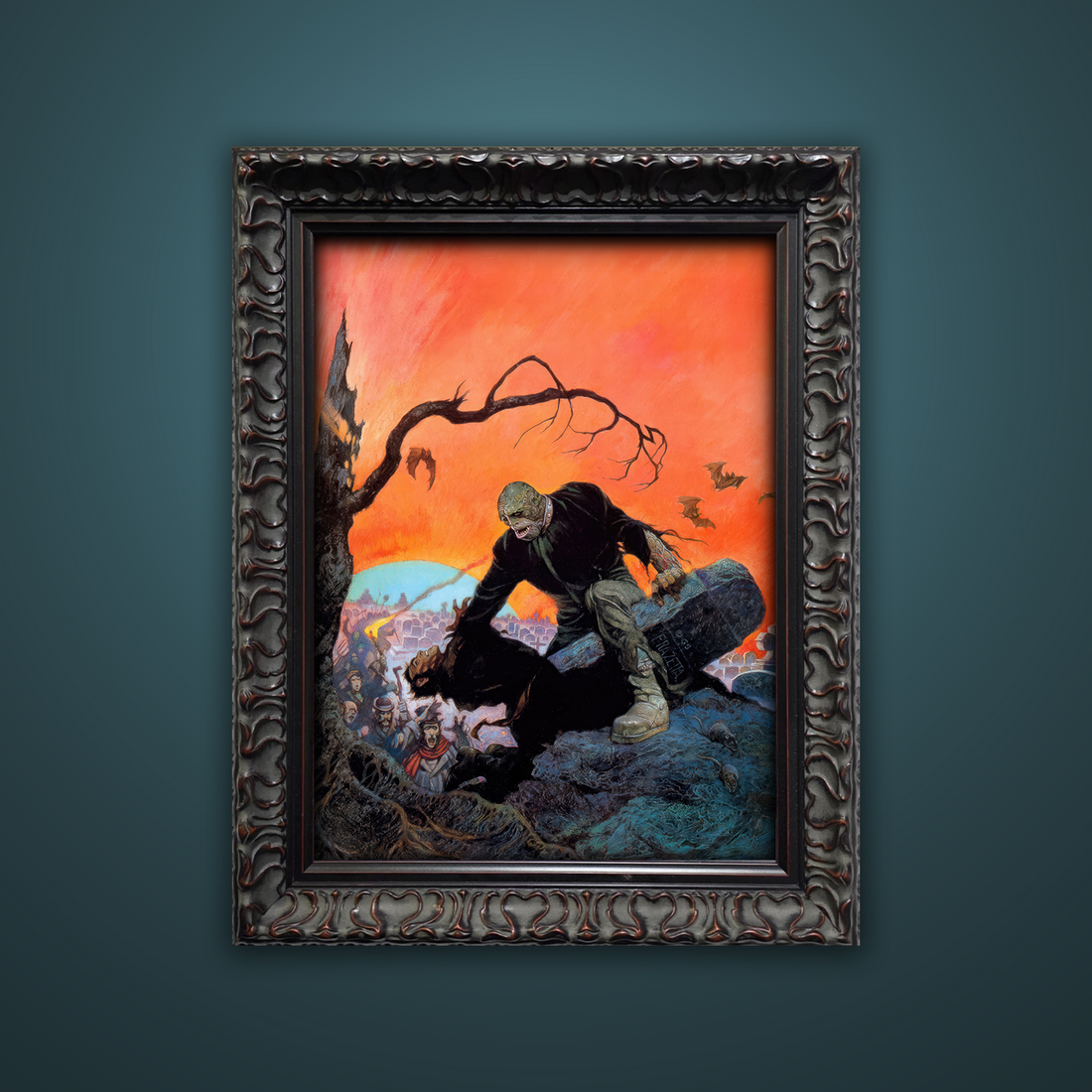 Frank Frazetta’s “Beyond the Grave” artwork from the Frazetta Art Museum&