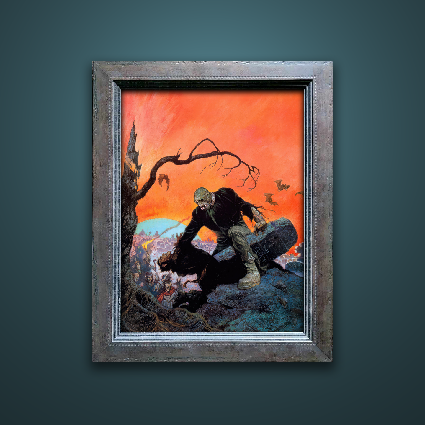 Frank Frazetta’s “Beyond the Grave” artwork from the Frazetta Art Museum&
