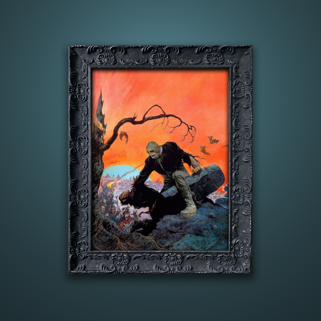 Frank Frazetta’s “Beyond the Grave” artwork from the Frazetta Art Museum&