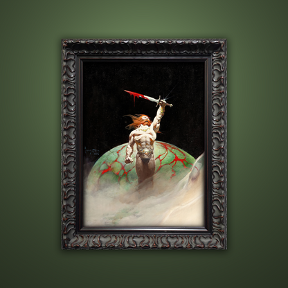 Frank Frazetta’s “Bloodstone” artwork from the Frazetta Art Museum&
