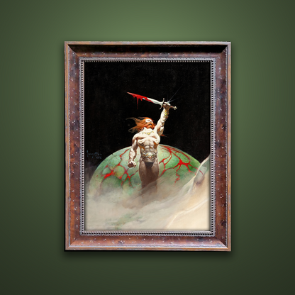 Frank Frazetta’s “Bloodstone” artwork from the Frazetta Art Museum&