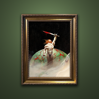 Frank Frazetta’s “Bloodstone” artwork from the Frazetta Art Museum&