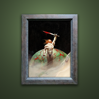 Frank Frazetta’s “Bloodstone” artwork from the Frazetta Art Museum&