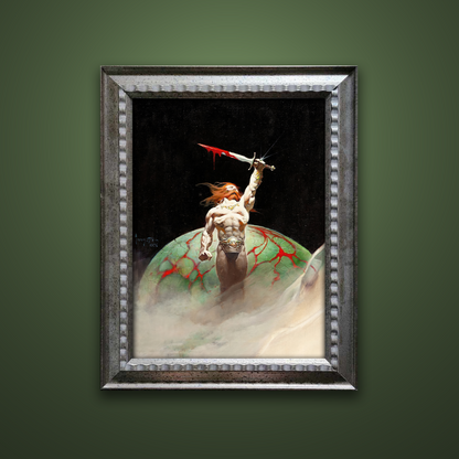 Frank Frazetta’s “Bloodstone” artwork from the Frazetta Art Museum&