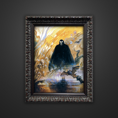 Frank Frazetta’s “Count Dracula” artwork from the Frazetta Art Museum&