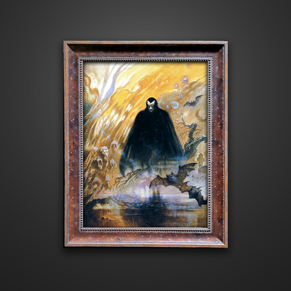 Frank Frazetta’s “Count Dracula” artwork from the Frazetta Art Museum&