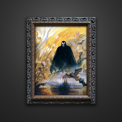 Frank Frazetta’s “Count Dracula” artwork from the Frazetta Art Museum&