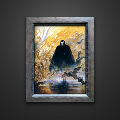 Frank Frazetta’s “Count Dracula” artwork from the Frazetta Art Museum&
