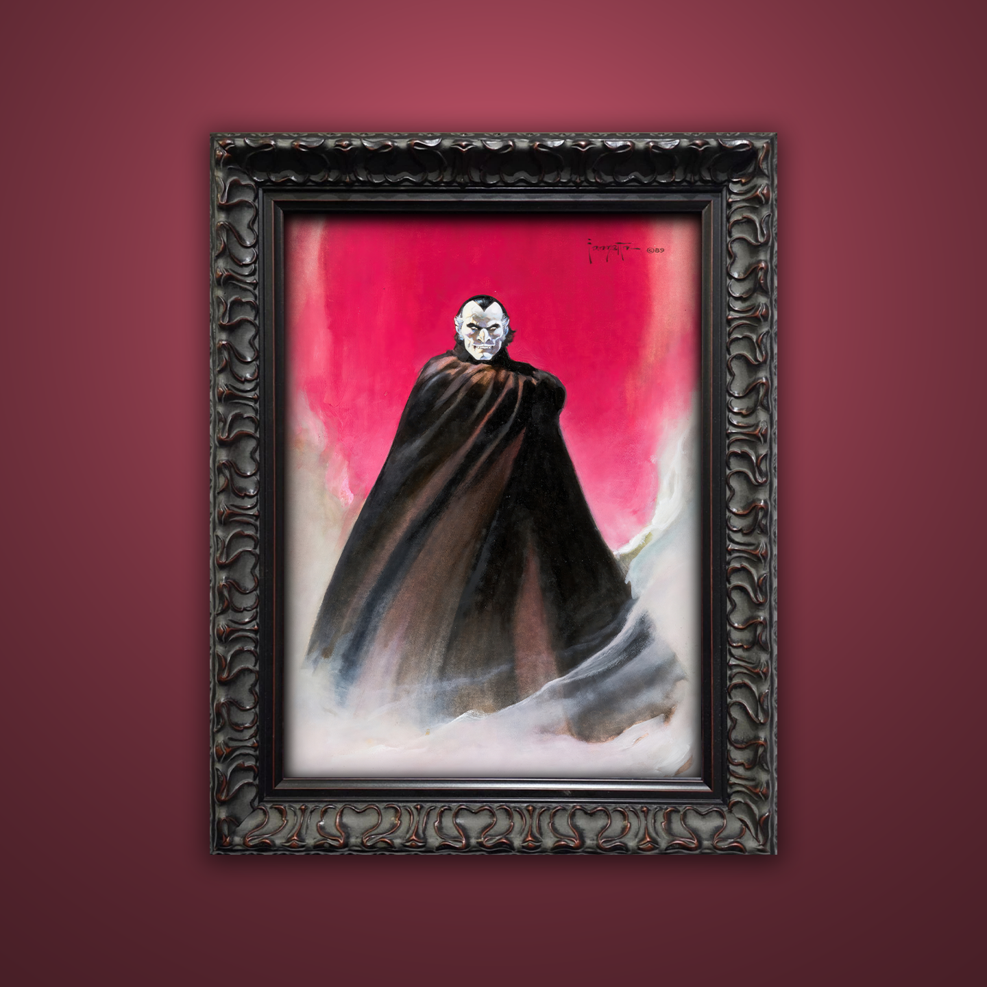 Frank Frazetta’s “Dracula” artwork from the Frazetta Art Museum&