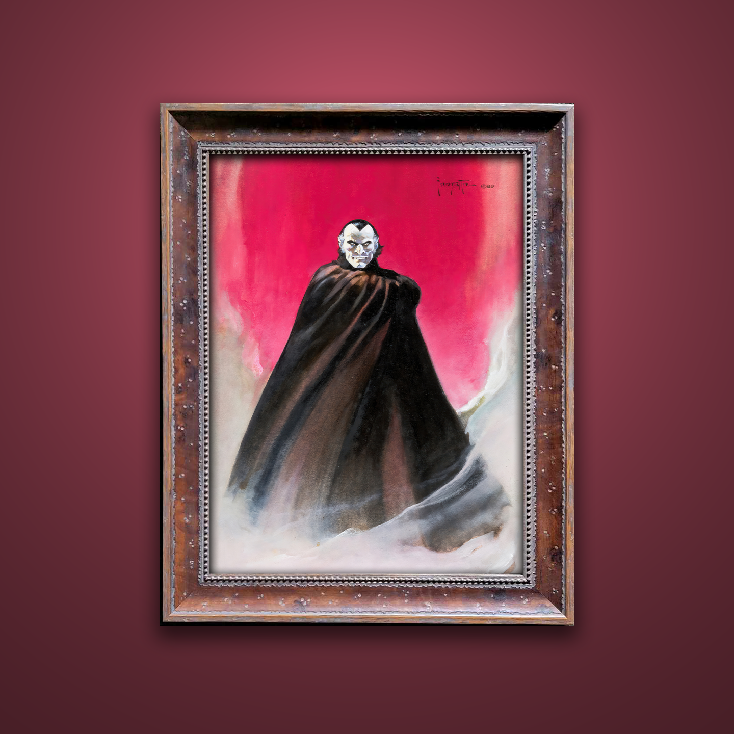 Frank Frazetta’s “Dracula” artwork from the Frazetta Art Museum&