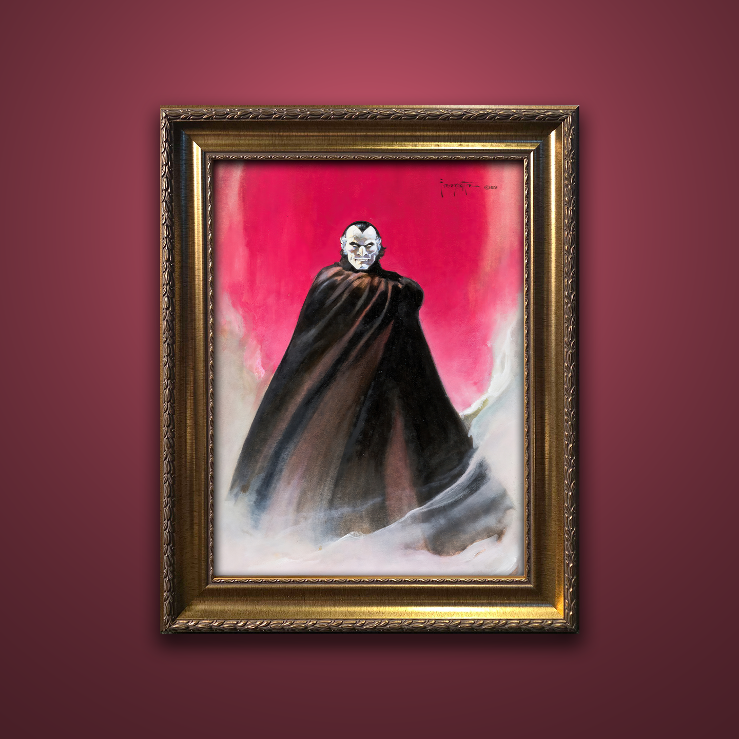 Frank Frazetta’s “Dracula” artwork from the Frazetta Art Museum&