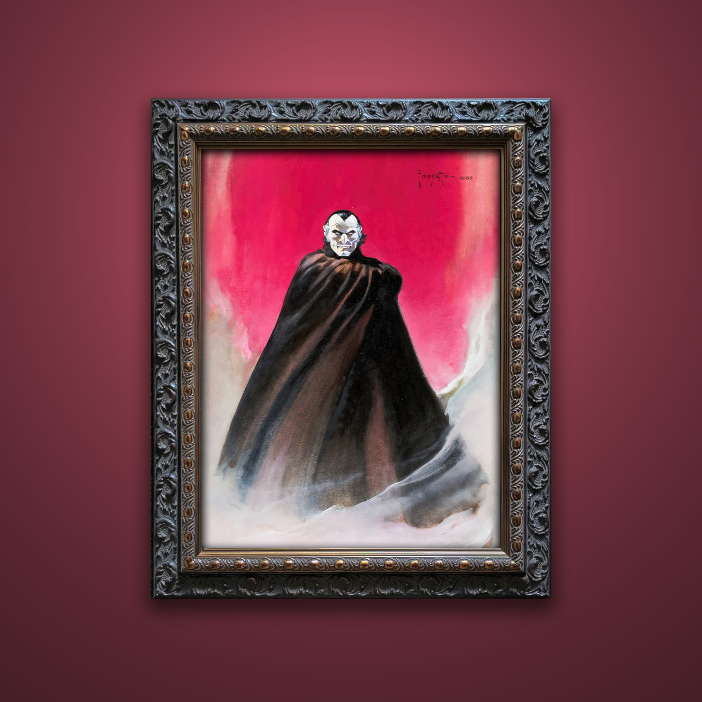 Frank Frazetta’s “Dracula” artwork from the Frazetta Art Museum&