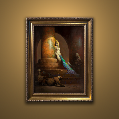 Frank Frazetta’s “Egyptian Queen” artwork from the Frazetta Art Museum&