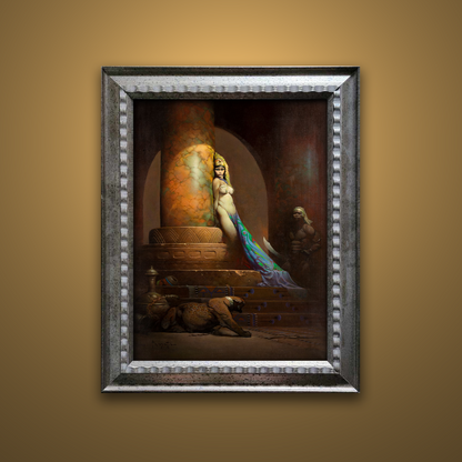 Frank Frazetta’s “Egyptian Queen” artwork from the Frazetta Art Museum&