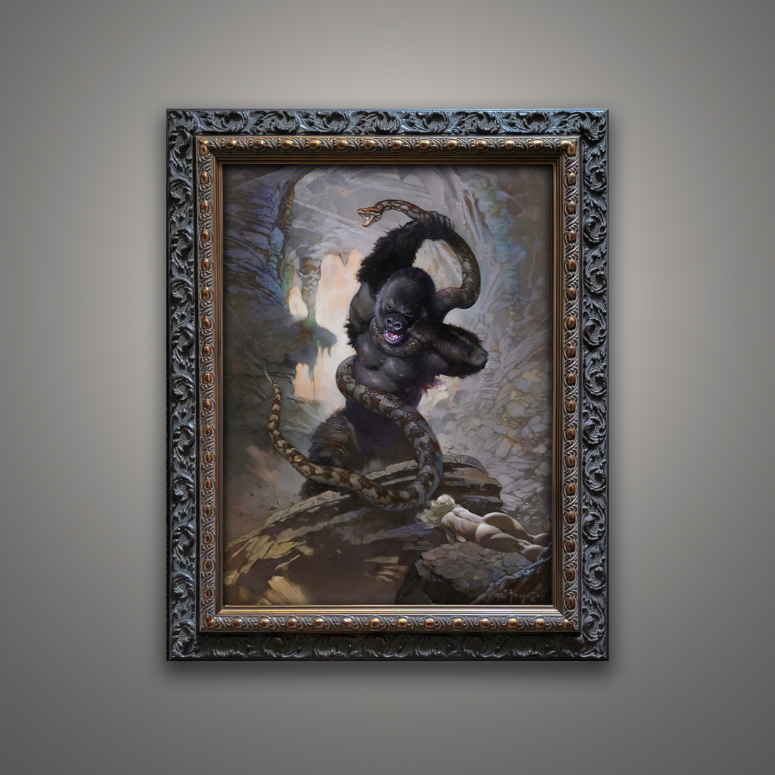 Frank Frazetta’s “Eighth Wonder” artwork from the Frazetta Art Museum&