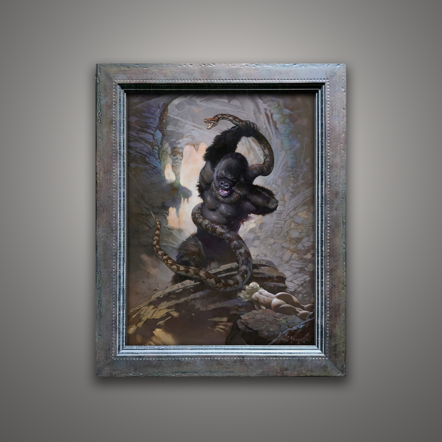 Frank Frazetta’s “Eighth Wonder” artwork from the Frazetta Art Museum&