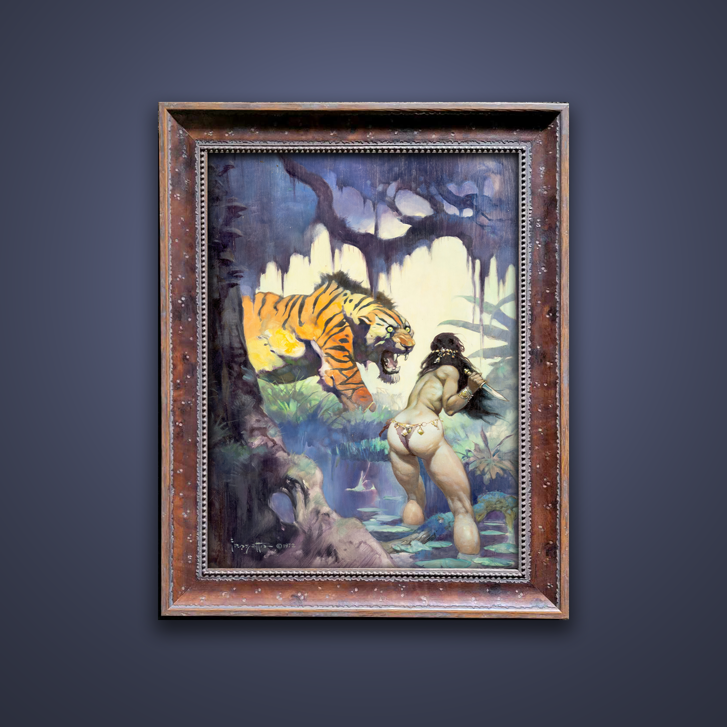 Frank Frazetta’s “Escape on Venus” artwork from the Frazetta Art Museum&