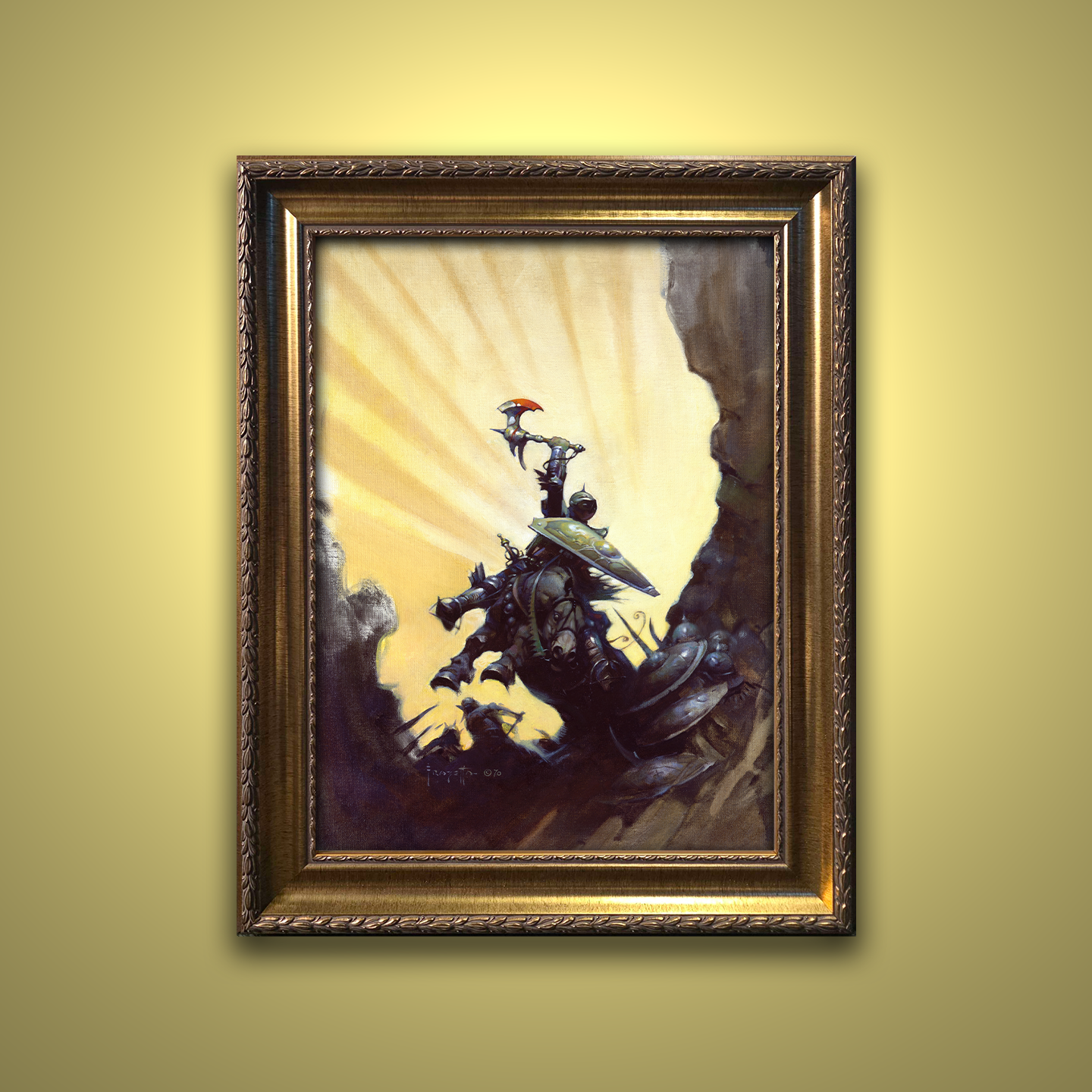 Frank Frazetta’s “Eternal Champion” artwork from the Frazetta Art Museum&